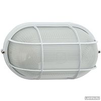 Светильник банный Navigator NBL-O1-60 E27 60Вт IP54 Овал Белый с решеткой 195х85мм картинка 